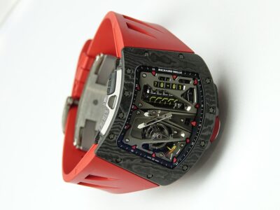 Richard Mille RM 70-01 Tourbillon Alain Prost Skeleton Dial Limited Edition 49.48MM Carbon TPT Red Rubber Straps Men’s Watch