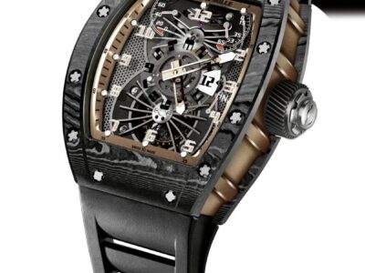 Richard Mille RM 022 Aerodyne Dual Time Zone Tourbillon Asia Edition 48mm x 40mm Black Rubber Straps Men’s Watch