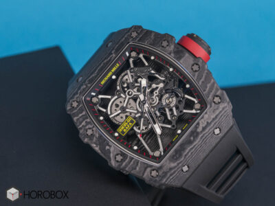 Richard Mille RM 35-01 CA Rafael Nadal Signature 50mm x 43mm NTPT Carbon Black Rubber Straps Men’s Watch