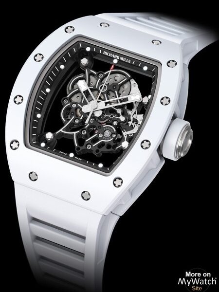 Richard Mille RM 055 Bubba Watson 49mm White Ceramic Men s Watch